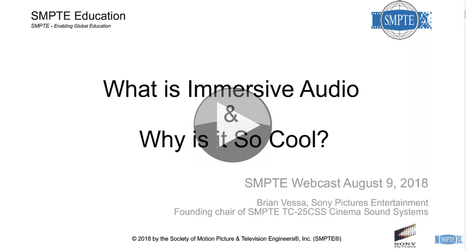 Video What is Immersive Audio and Why is it so Cool? The Broadcast