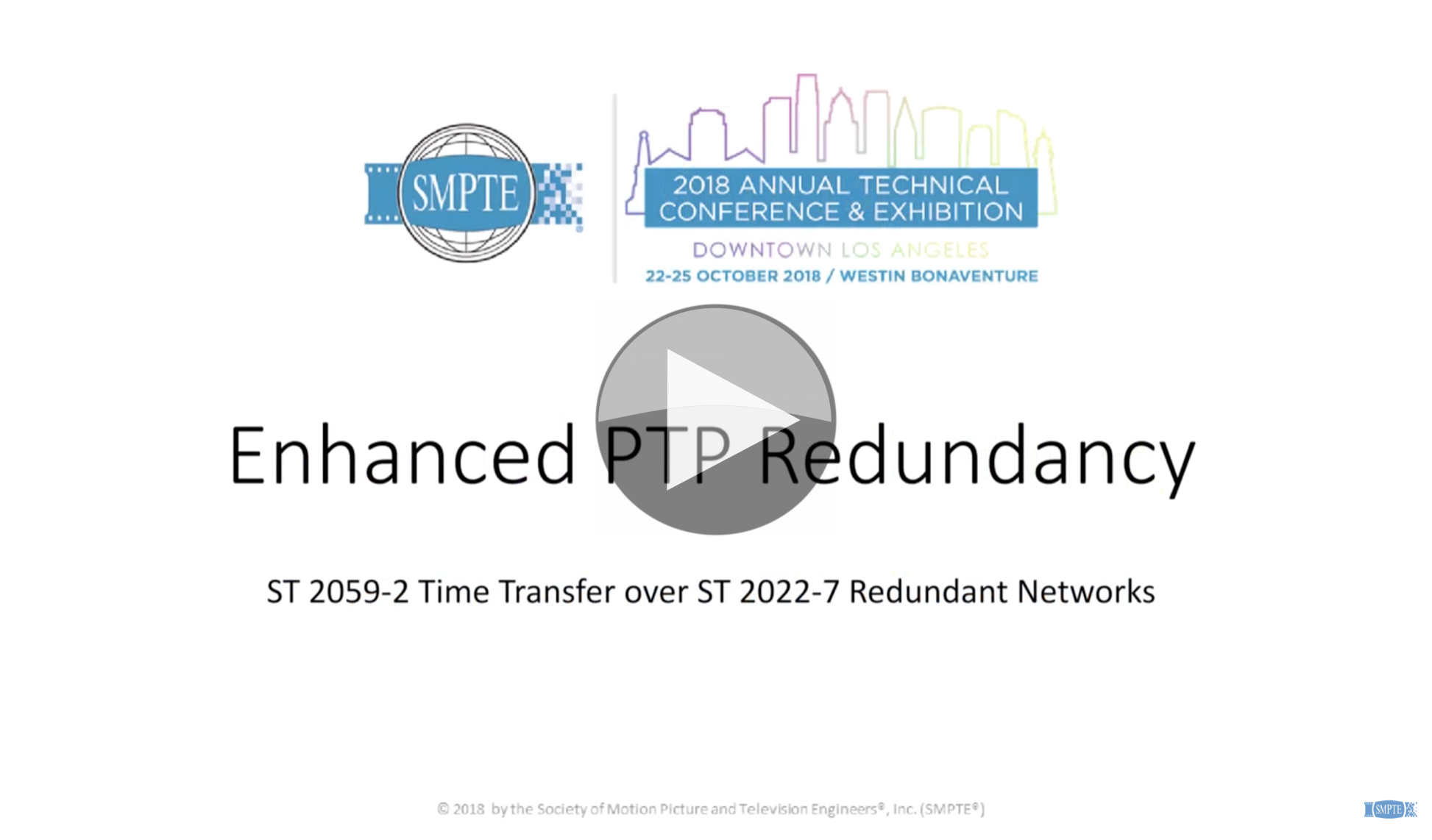 Video Enhanced Redundancy Of St 59 2 Time Transfer Over St 22 7 Redundant Networks The Broadcast Knowledge