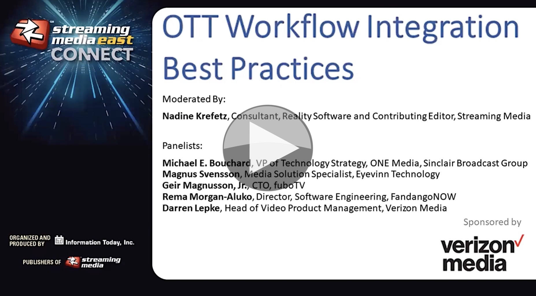Video OTT Workflow Integration Best Practices